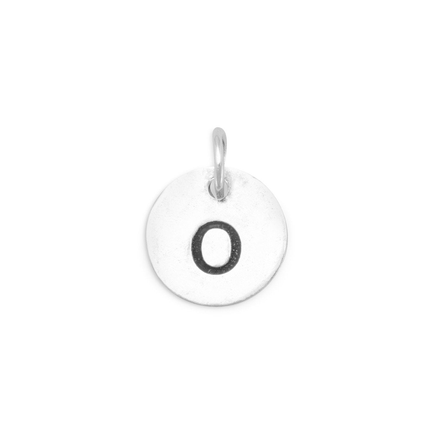 Oxidized Initial "O" Charm - Joyeria Lady