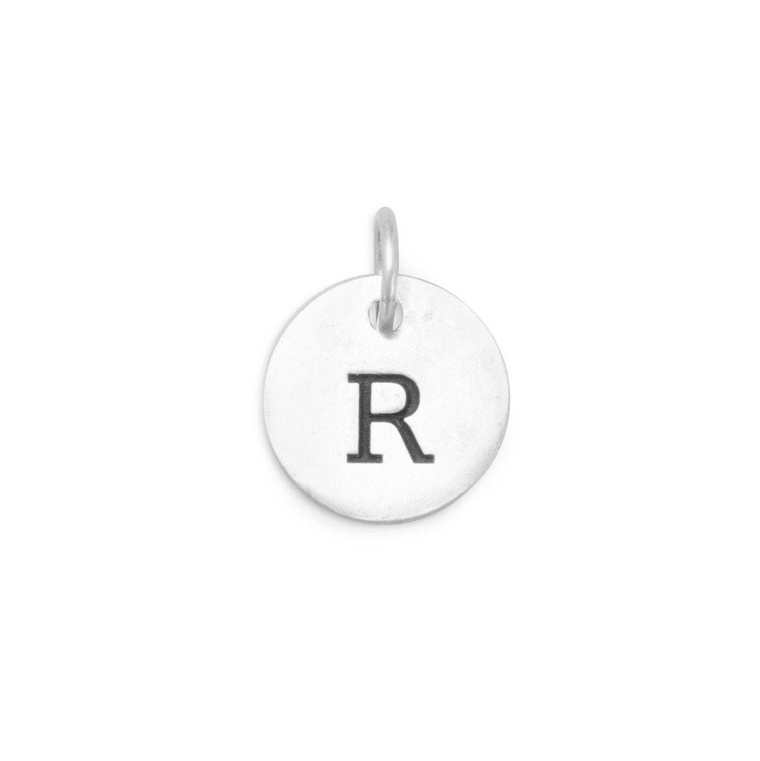 Oxidized Initial "R" Charm - Joyeria Lady