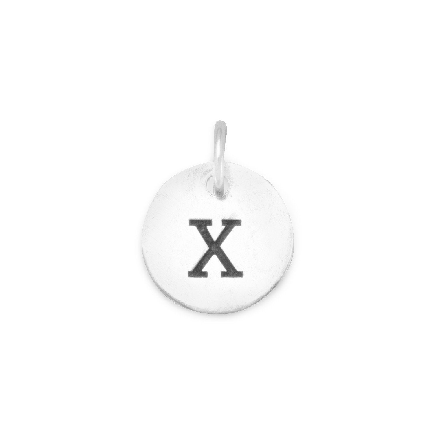 Oxidized Initial "X" Charm - Joyeria Lady