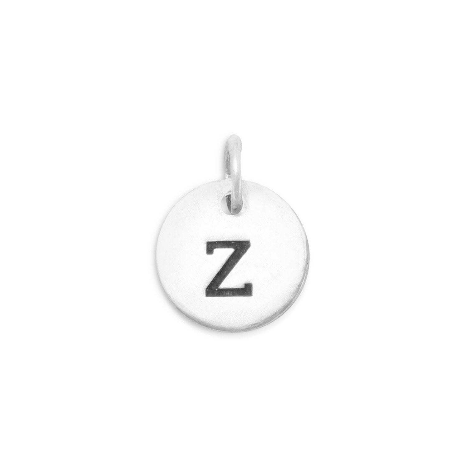 Oxidized Initial "Z" Charm - Joyeria Lady