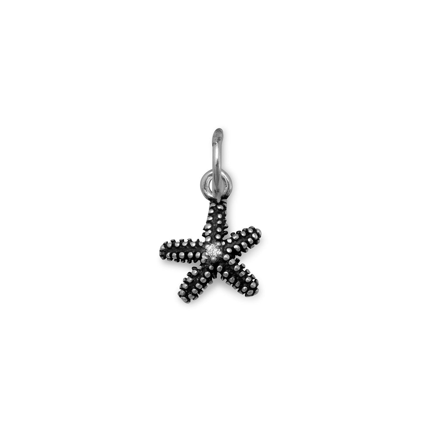 Oxidized Starfish Charm - Joyeria Lady