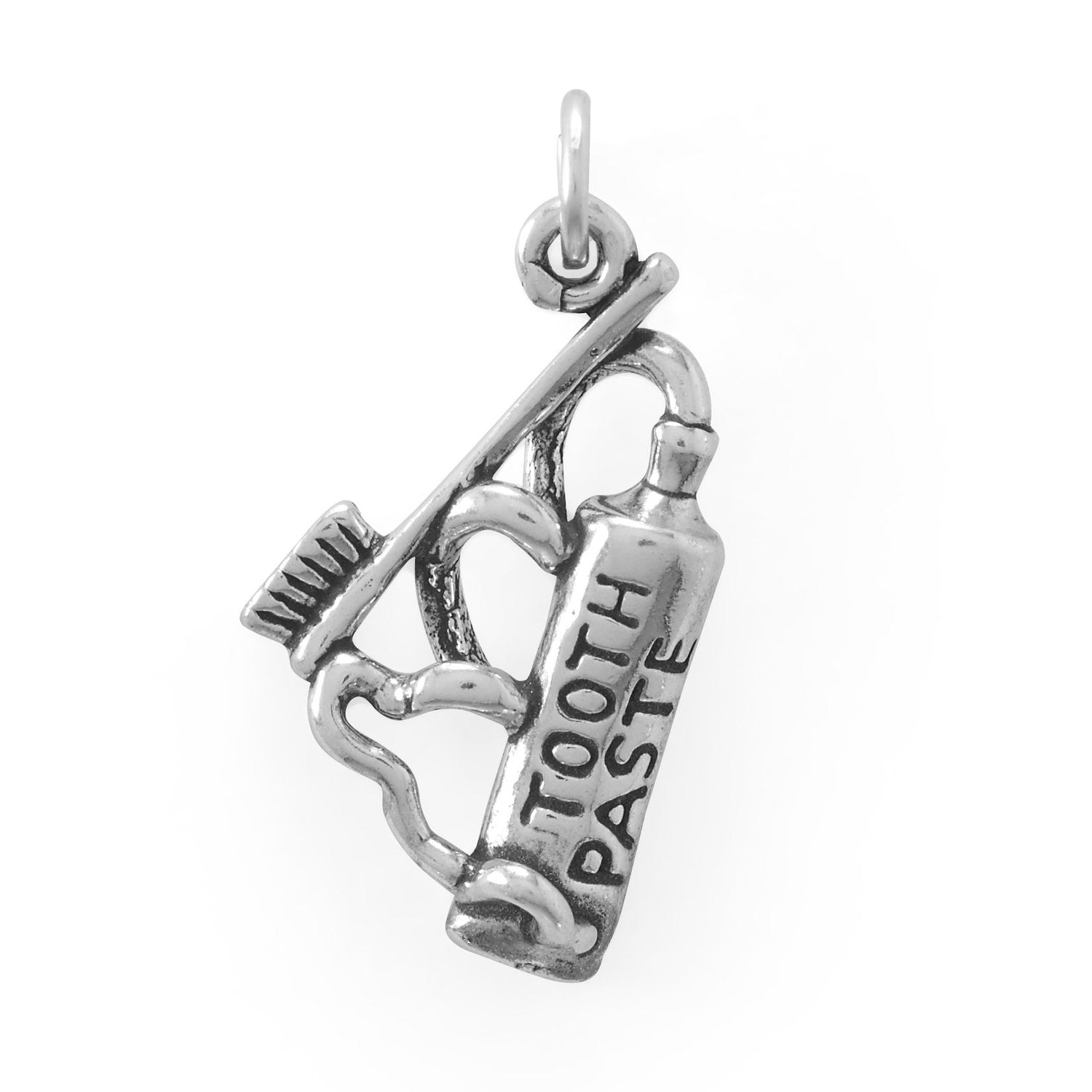 Let Your Smile Shine! Toothpaste & Toothbrush Charm - Joyeria Lady