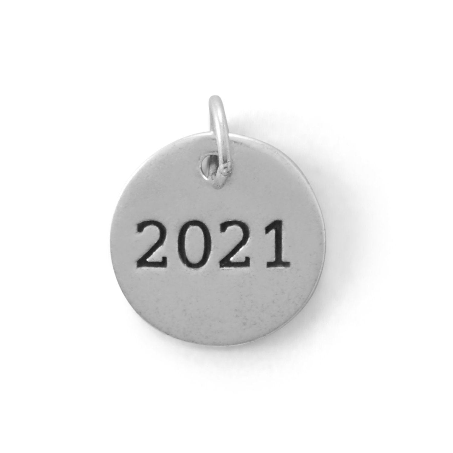 "2021" Round Charm - Joyeria Lady