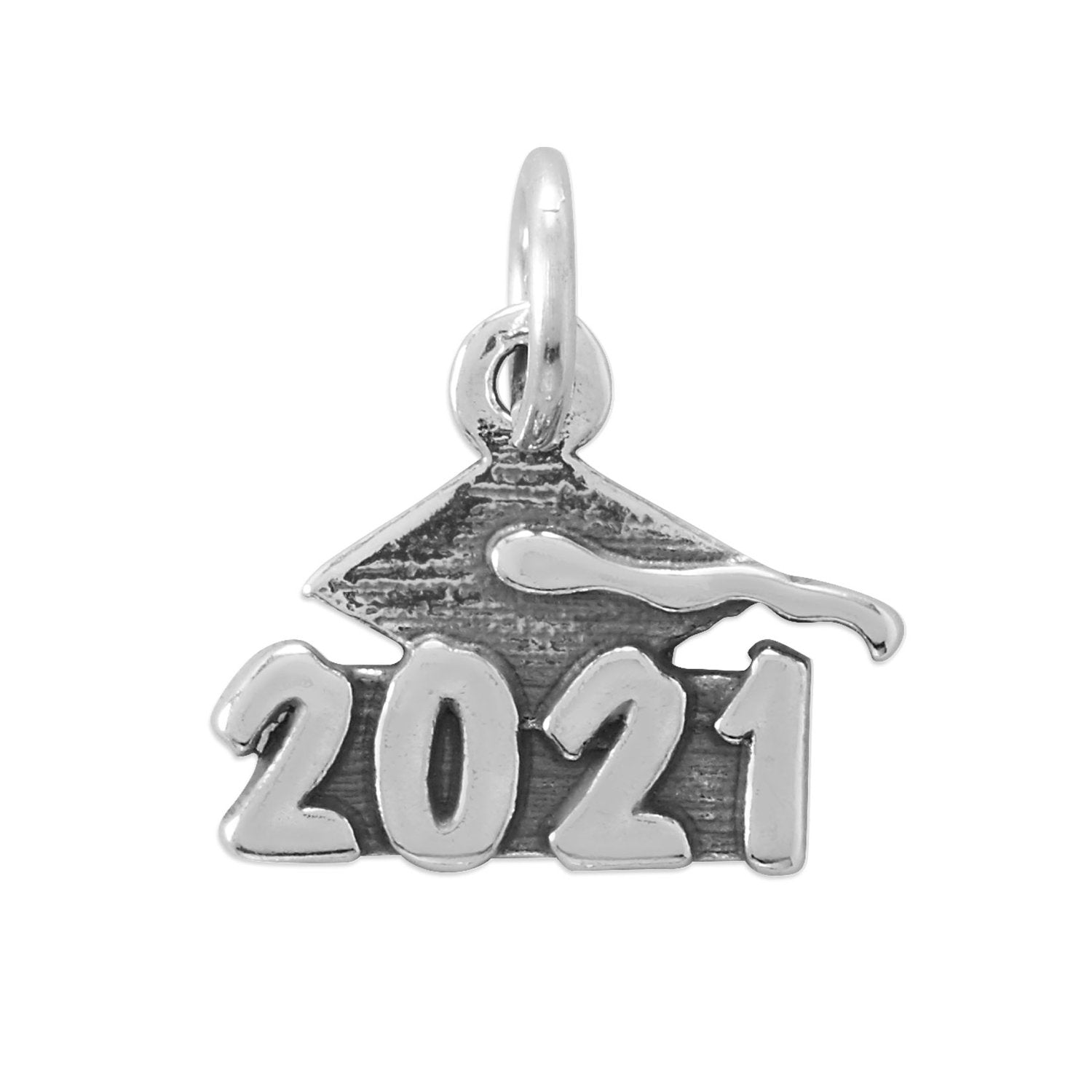 Oxidized "2021" Graduation Charm - Joyeria Lady