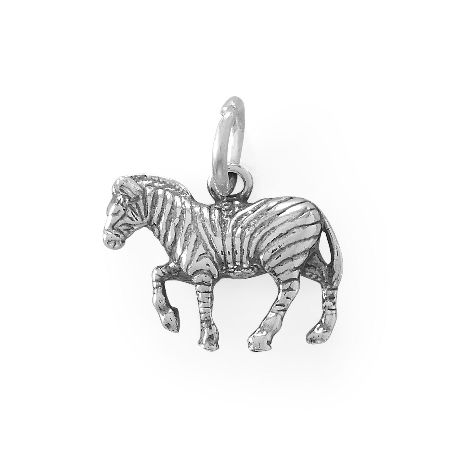 Oxidized Zebra Charm - Joyeria Lady