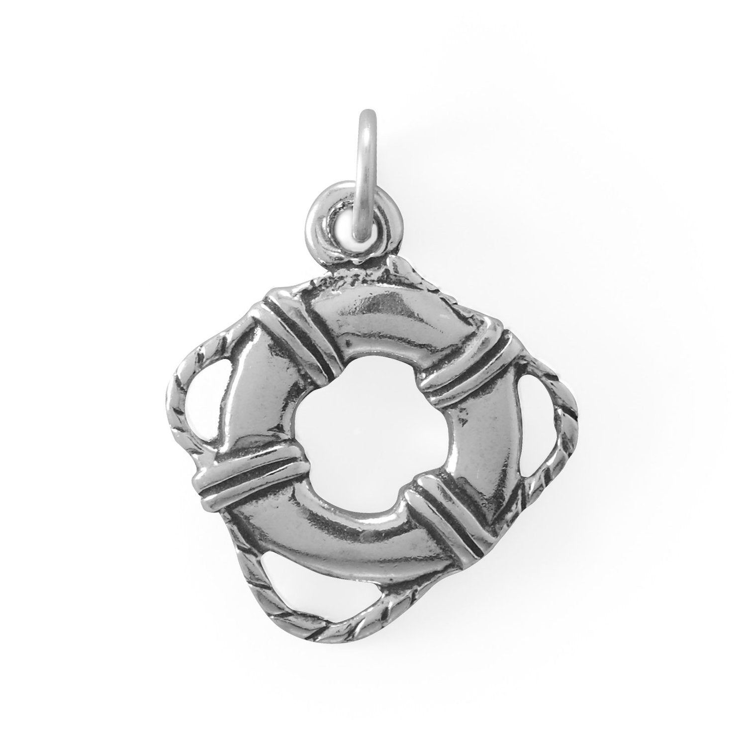 Ships Ahoy! Life Buoy Charm - Joyeria Lady