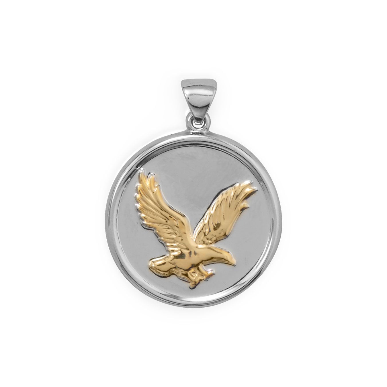 Two Tone Eagle Pendant - Joyeria Lady
