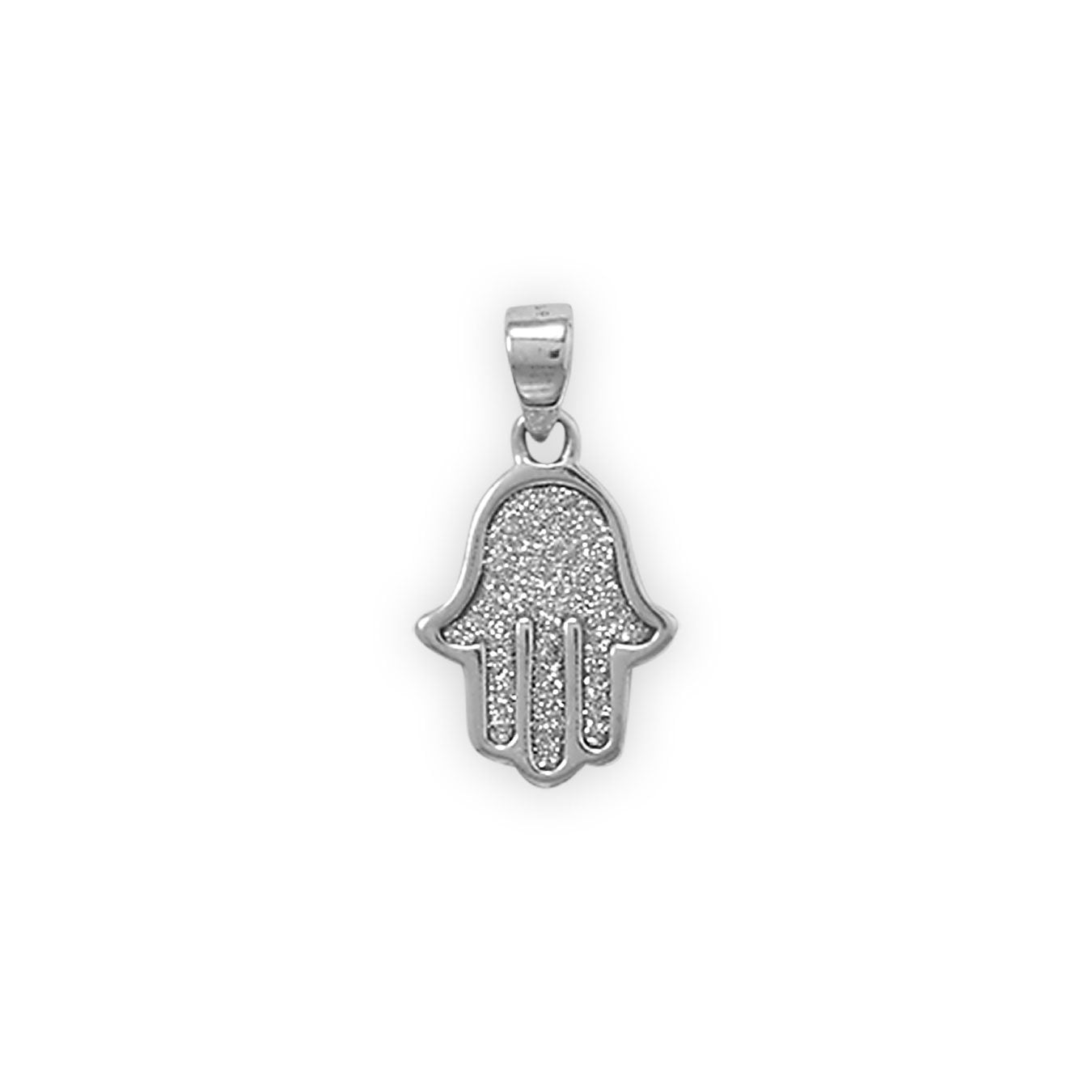 Glitter Hamsa Pendant - Joyeria Lady