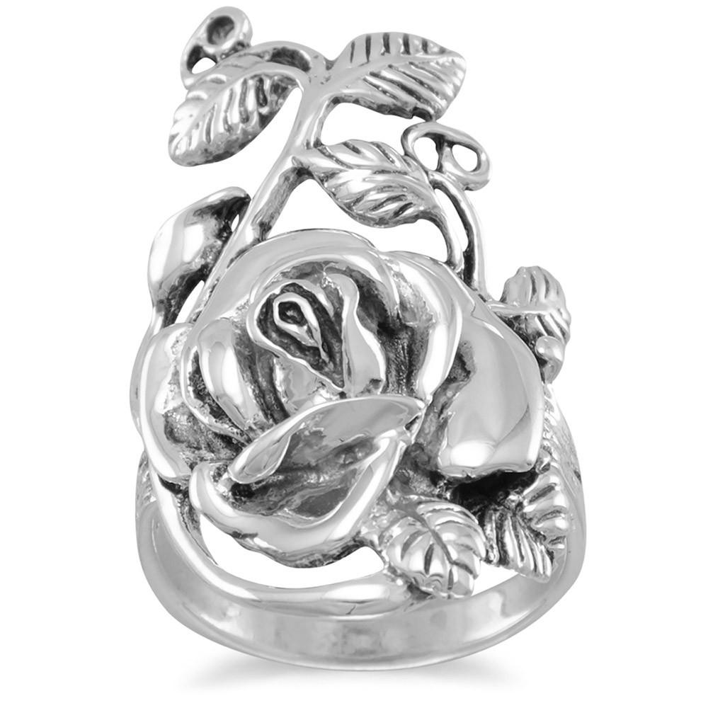 Oxidized Rose Ring - Joyeria Lady