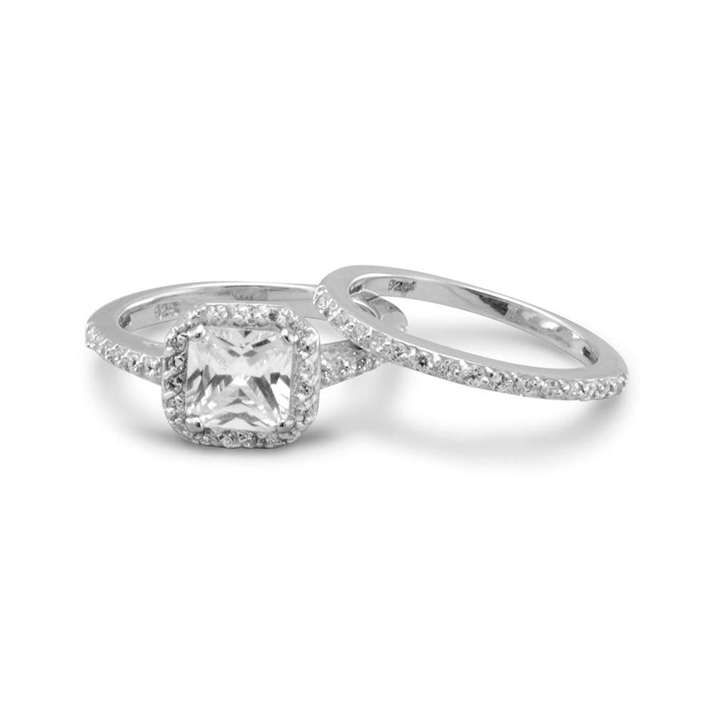 Two CZ Ring Set - Joyeria Lady