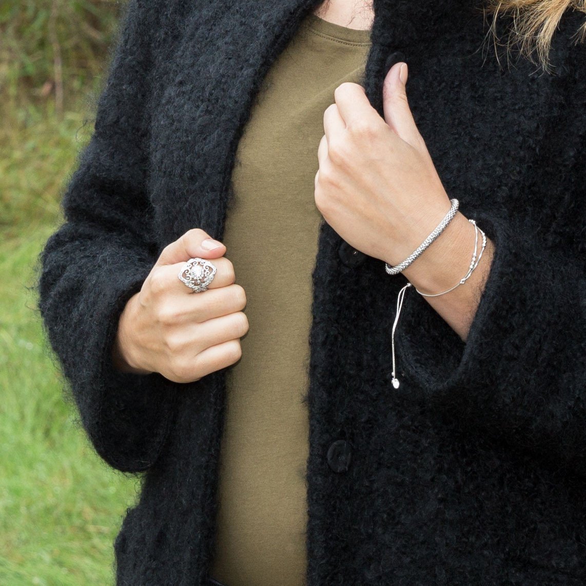 Double Strand Beaded Friendship Bolo Bracelet - Joyeria Lady