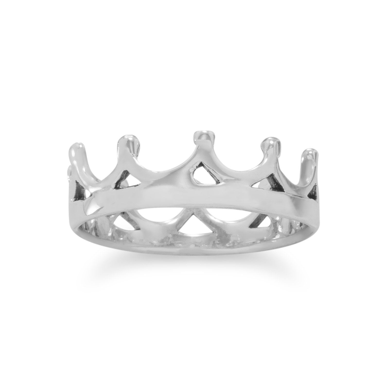 Polished Crown Ring - Joyeria Lady