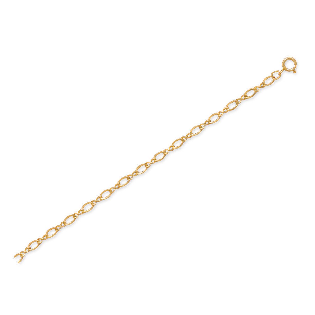 9"+1" 14/20 Gold Filled Figure 8 Chain Anklet - Joyeria Lady