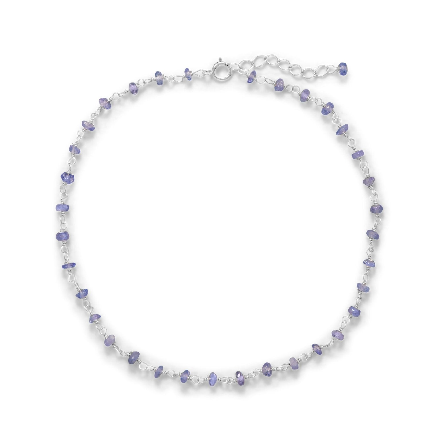Lavender Love! Tanzanite Anklet - Joyeria Lady