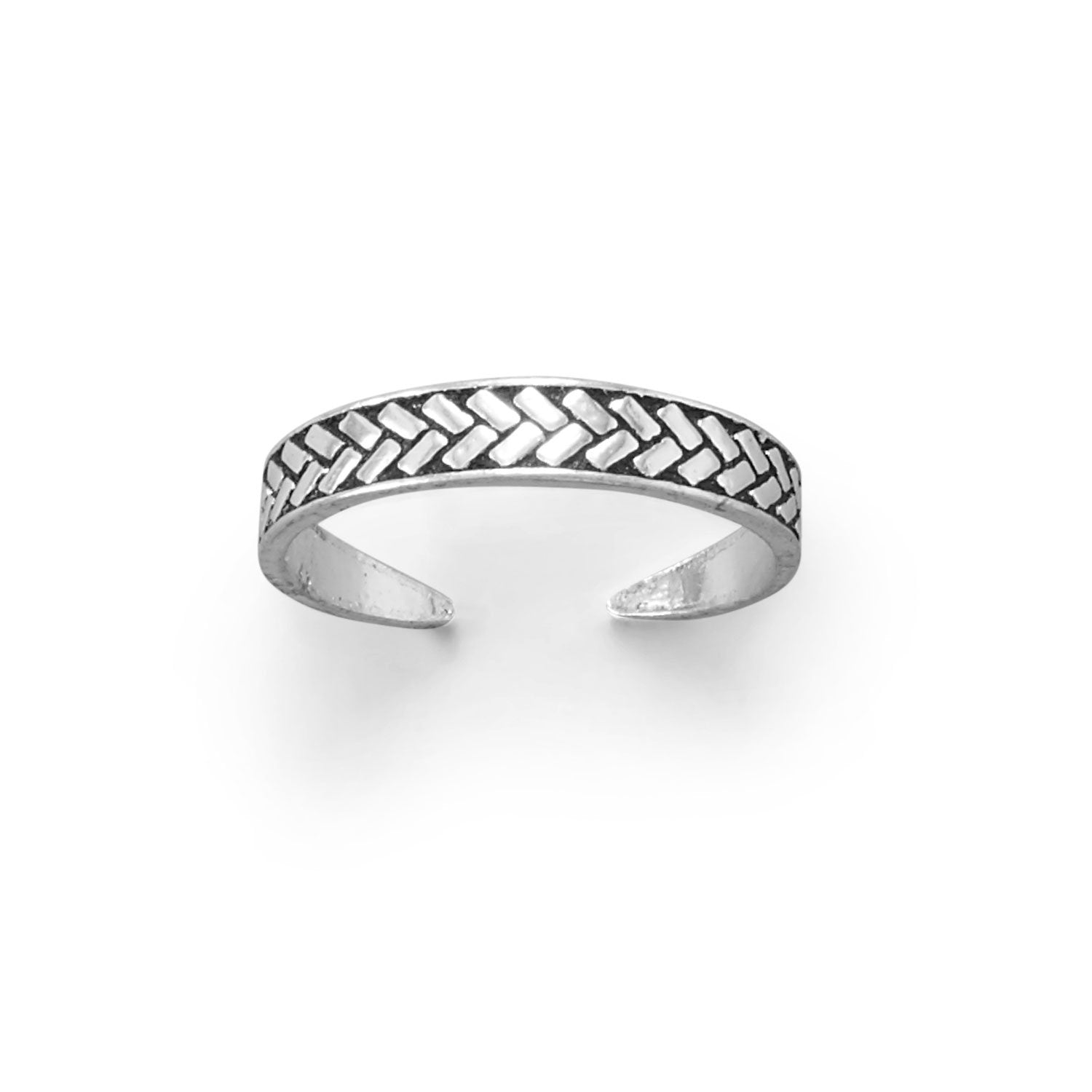 Wheat Design Oxidized Toe Ring - Joyeria Lady