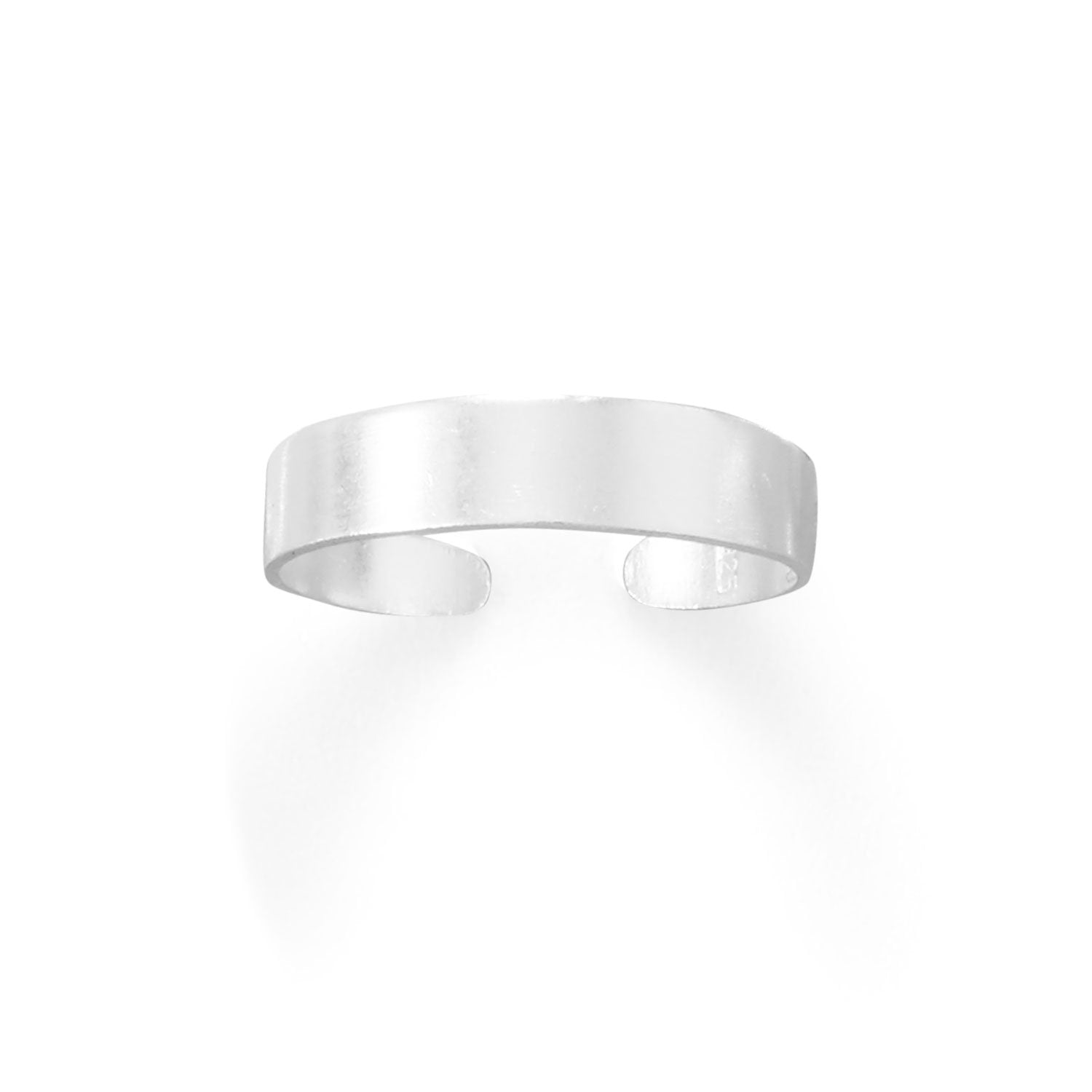 4mm Flat Band Toe Ring - Joyeria Lady