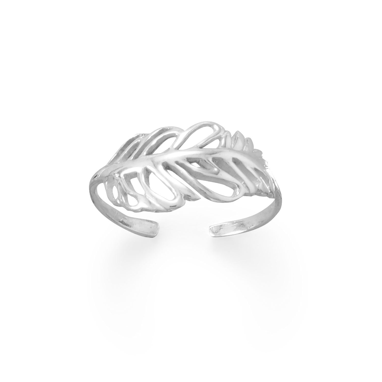 Feather Toe Ring - Joyeria Lady