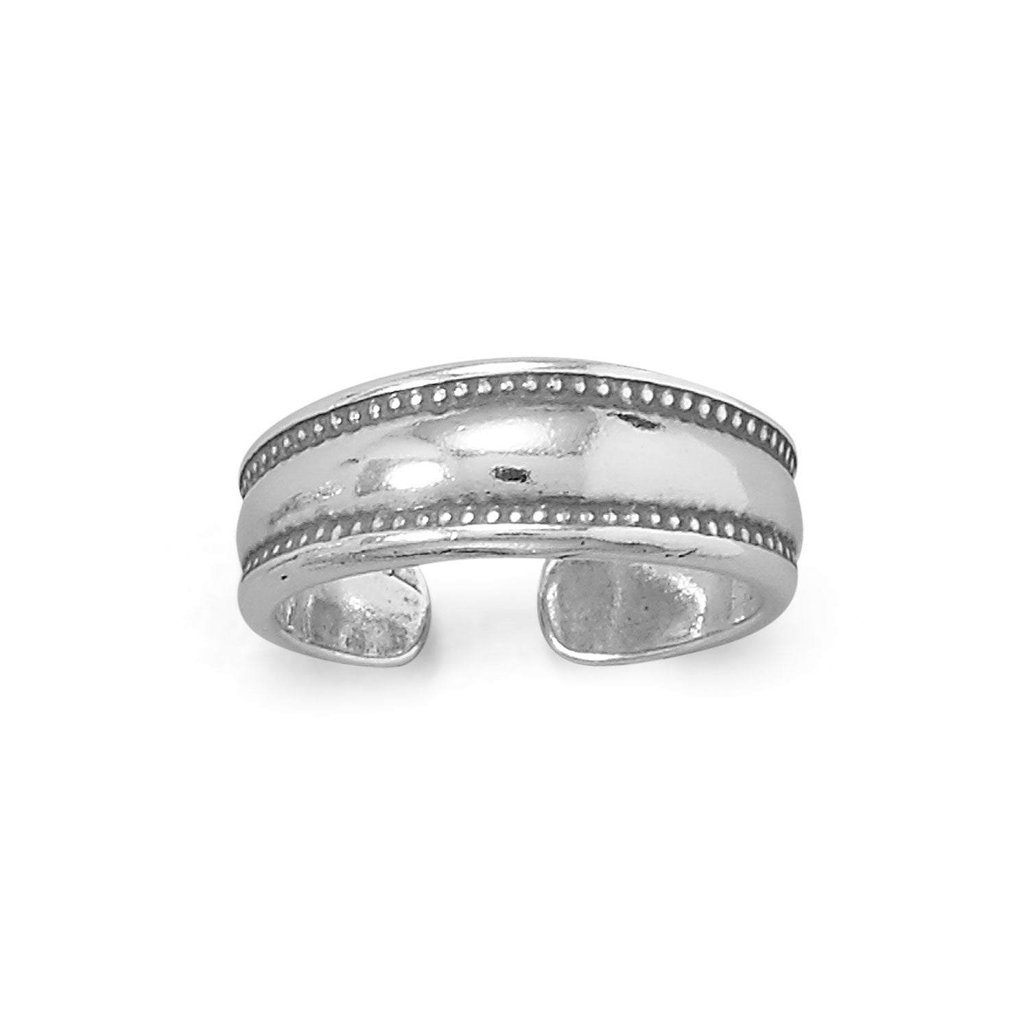 Dotted Edge Toe Ring - Joyeria Lady