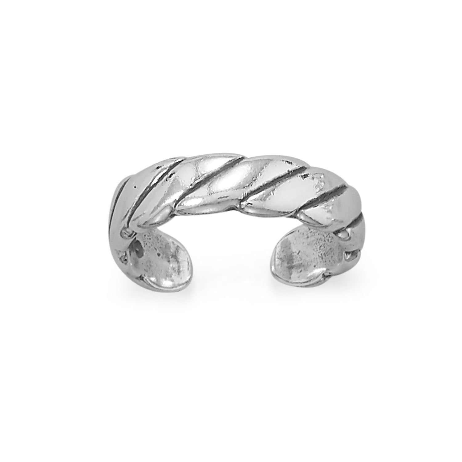 Wide Rope Toe Ring - Joyeria Lady