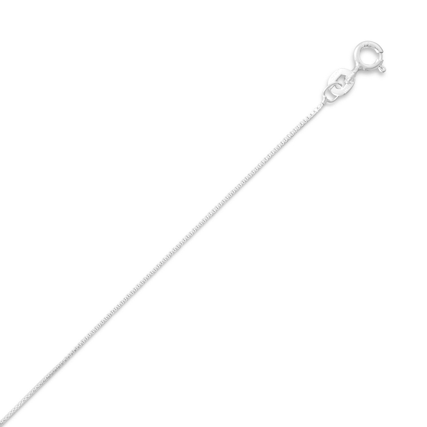 012 Box Chain Necklace (0.7mm) - Joyeria Lady