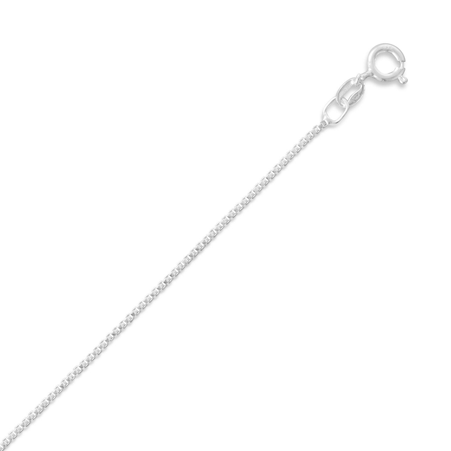 022 Box Chain Necklace (1.1mm) - Joyeria Lady