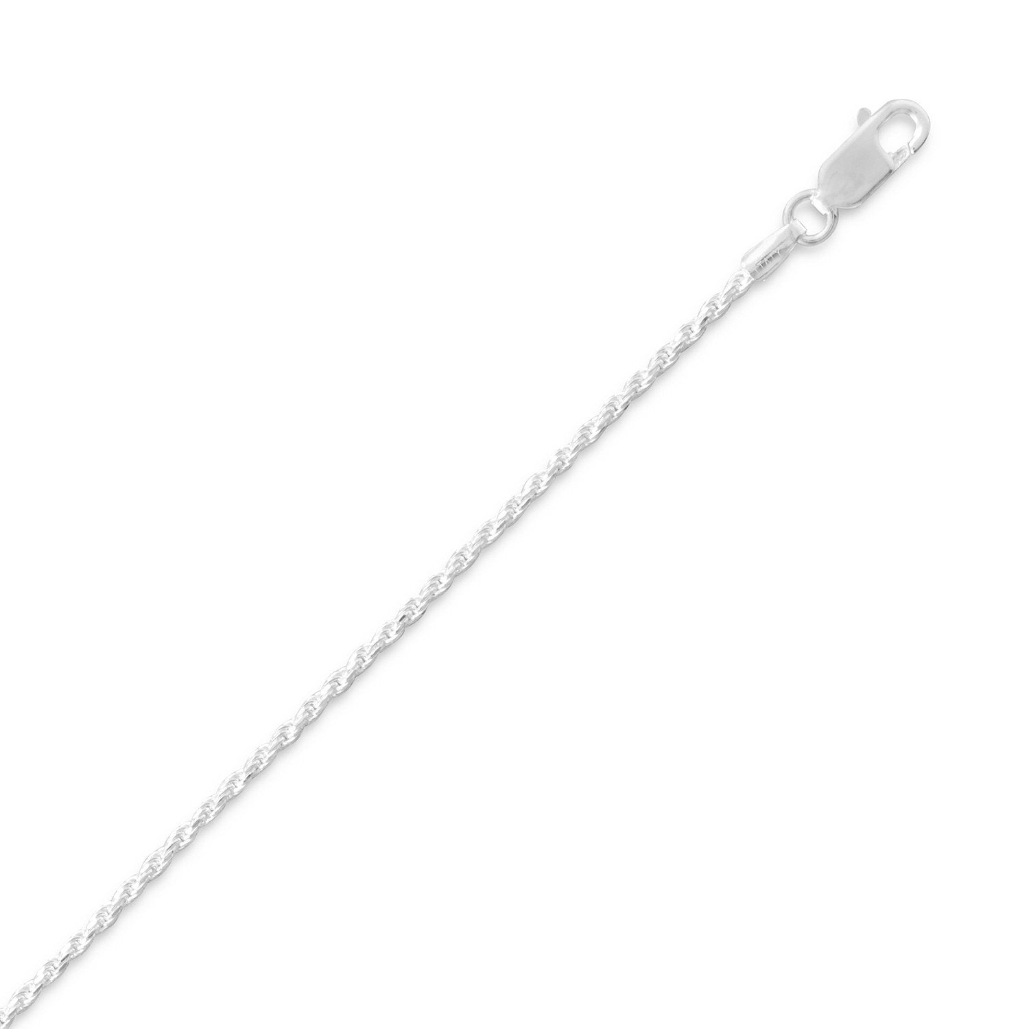 Diamond Cut Rope Chain (1.3mm) - Joyeria Lady