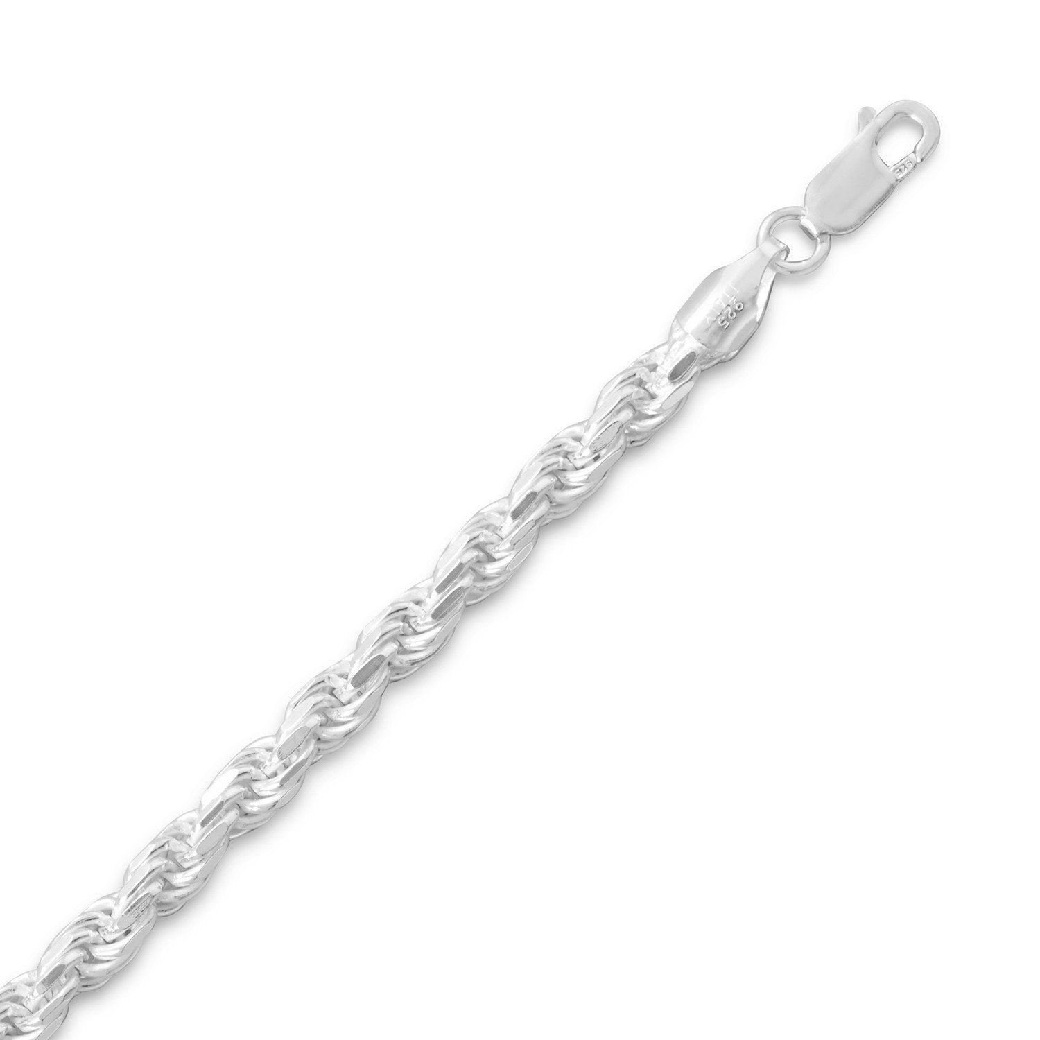 Diamond Cut Rope Chain (4.4mm) - Joyeria Lady