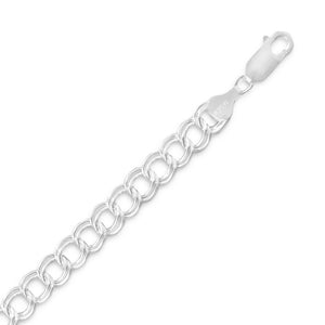 Diamond Cut Charm Bracelet (7mm) - Joyeria Lady