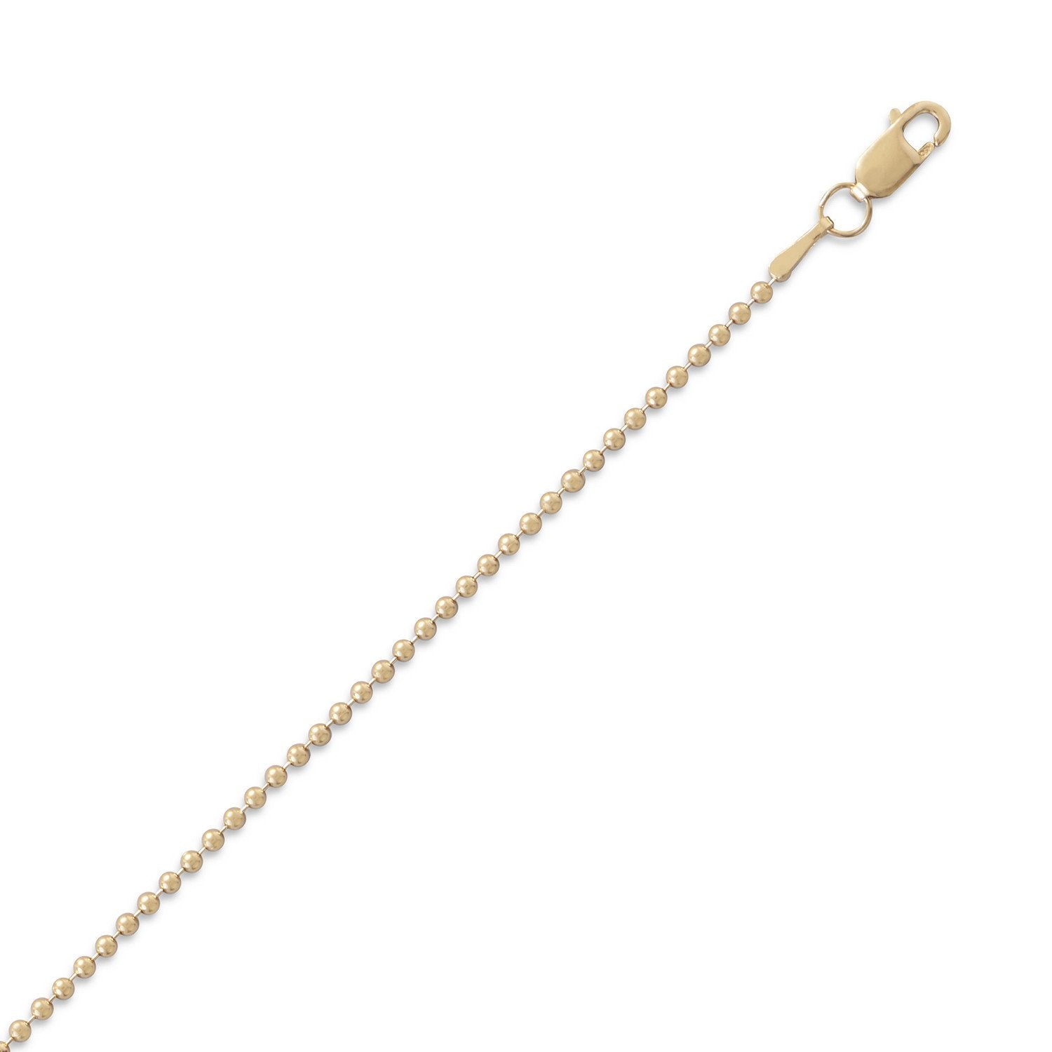 14/20 Gold Filled Bead Chain (1.5mm) - Joyeria Lady