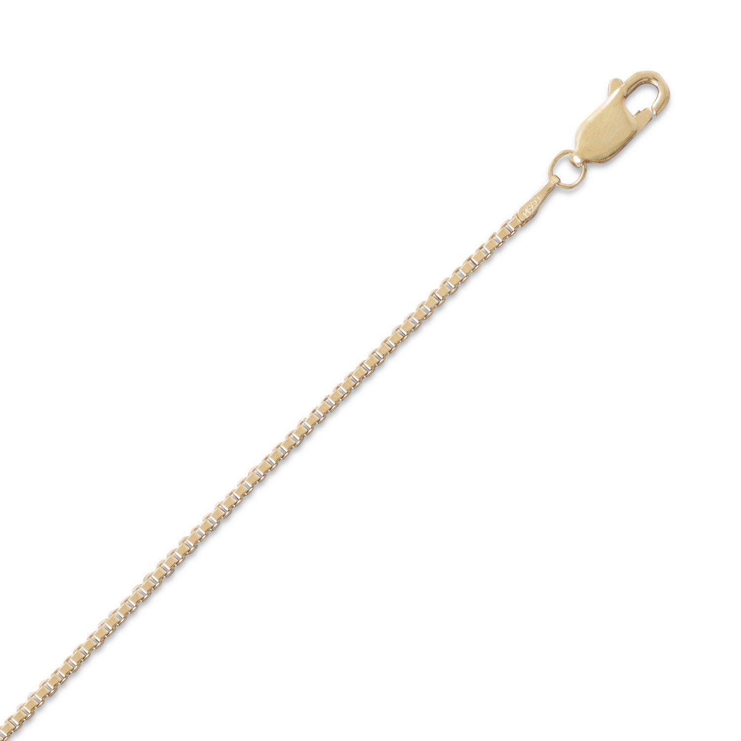 14/20 Gold Filled Box Chain Necklace (1.5mm) - Joyeria Lady