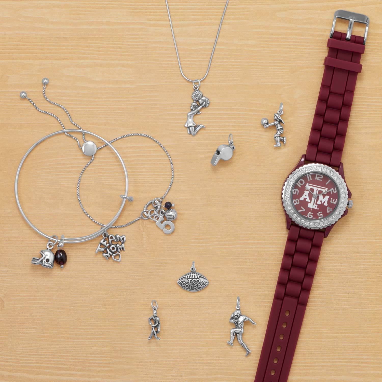 Corundum Bead Charm - September Birthstone - Joyeria Lady