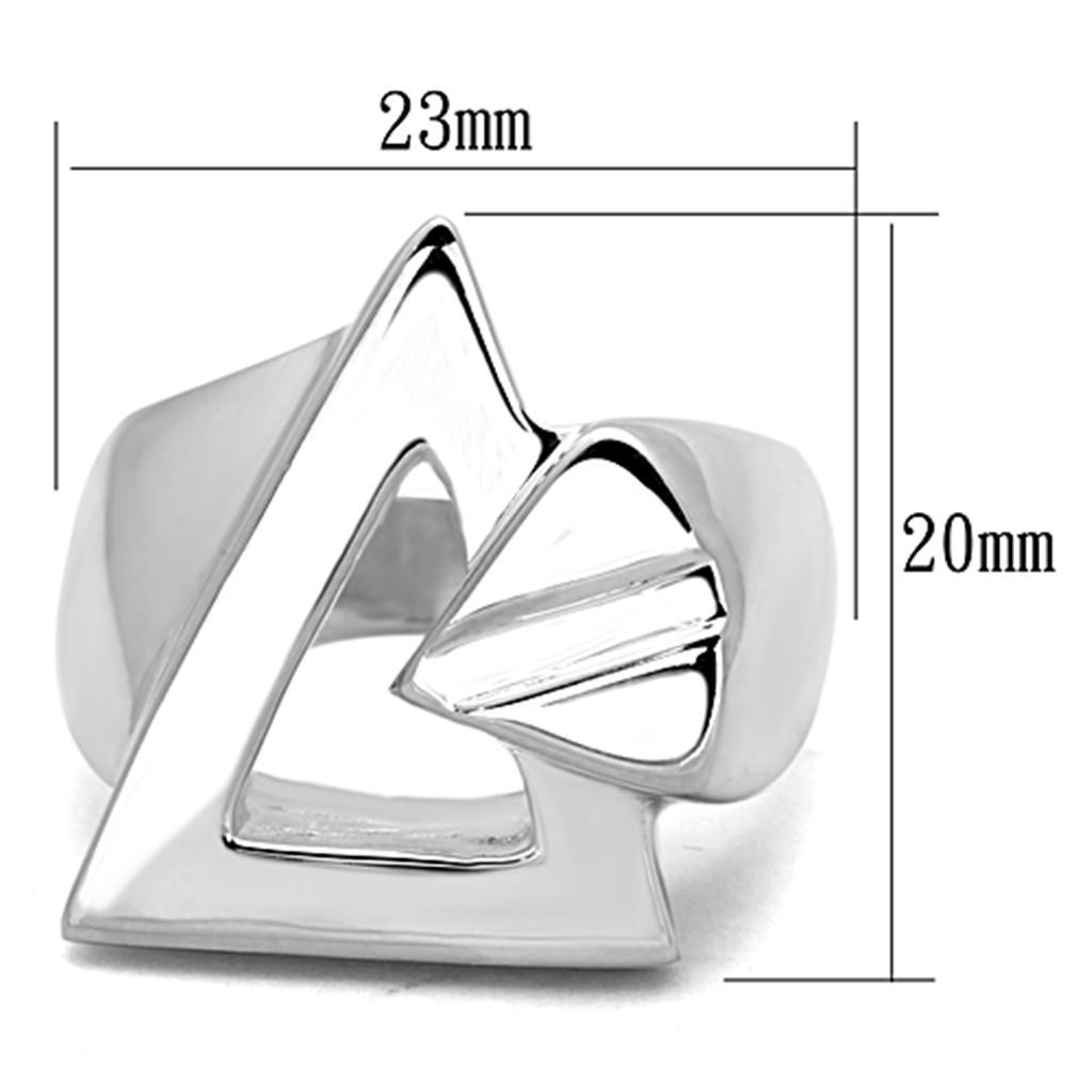 LOS773 - Silver 925 Sterling Silver Ring with No Stone - Joyeria Lady