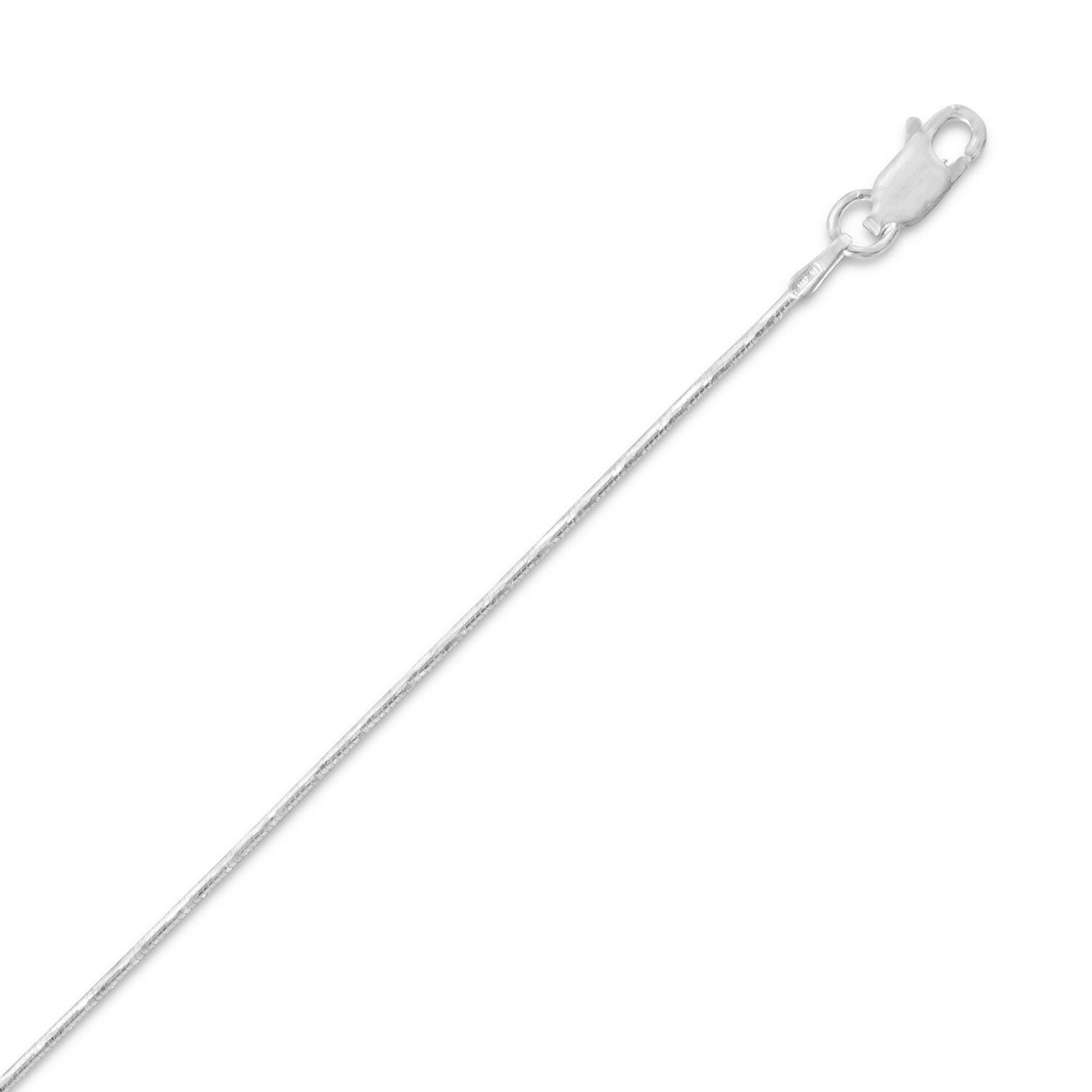 Diamond Cut 025 Snake Chain Necklace (1mm) - Joyeria Lady
