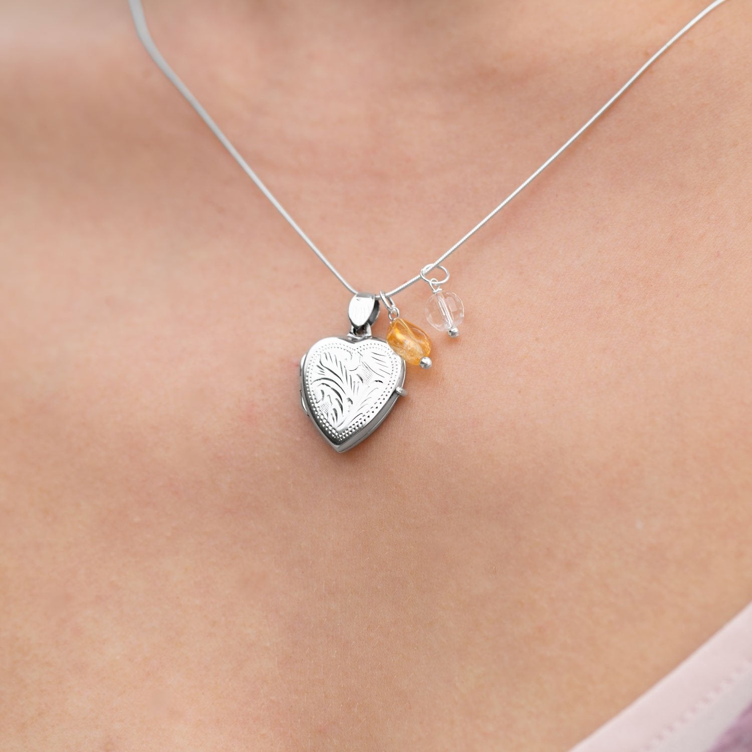 Citrine Charm - November Birthstone - Joyeria Lady