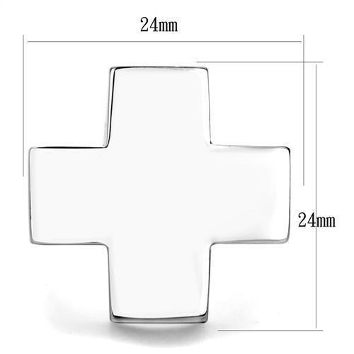 TK1827 - High polished (no plating) Stainless Steel Ring with No Stone - Joyeria Lady