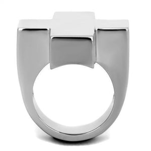 TK1827 - High polished (no plating) Stainless Steel Ring with No Stone
