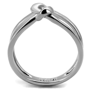 TK2262 - High polished (no plating) Stainless Steel Ring with No Stone