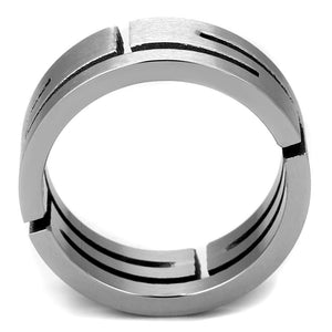 TK2393 High polished (no plating) Stainless Steel Ring with No Stone in No Stone