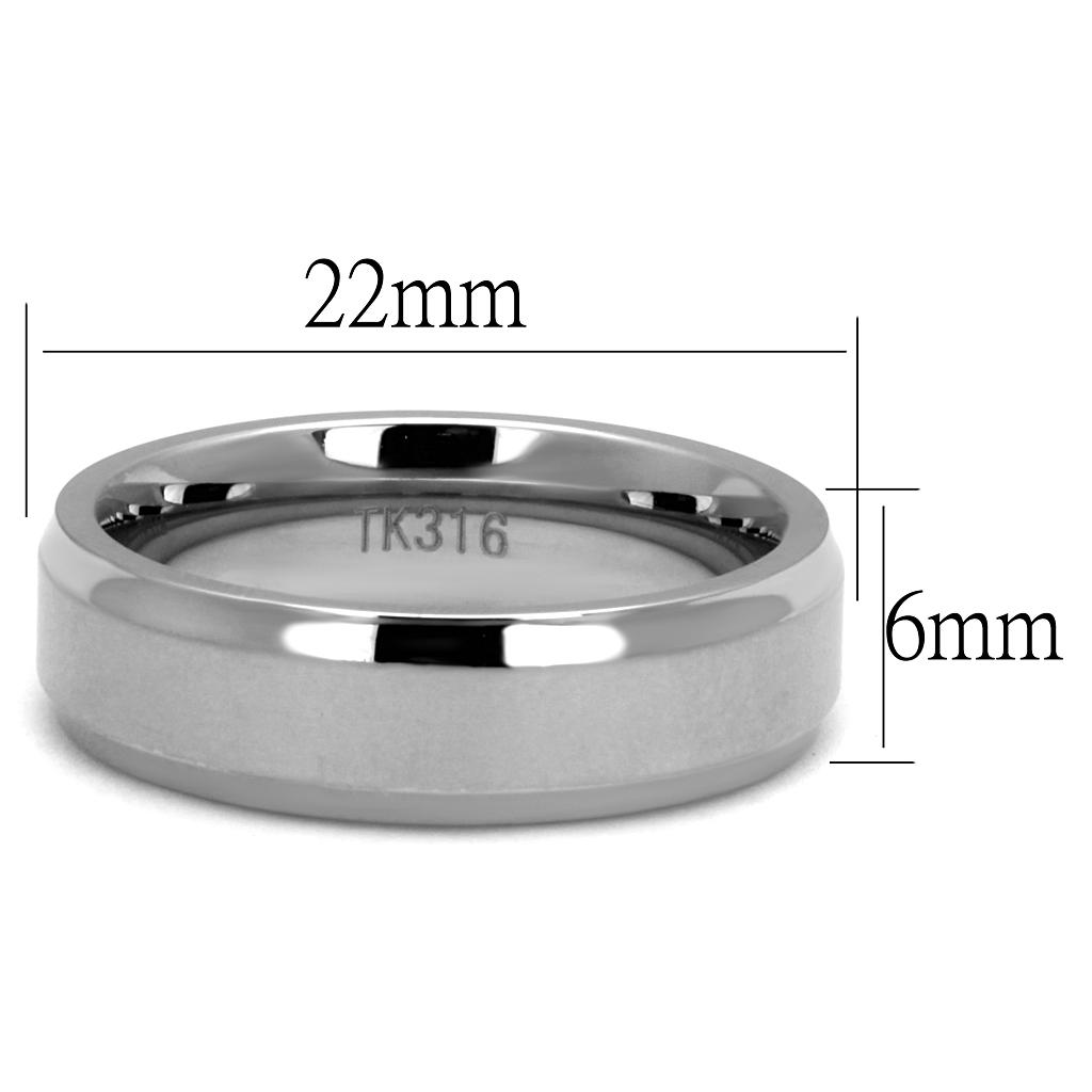TK2916 High polished (no plating) Stainless Steel Ring with No Stone in No Stone - Joyeria Lady
