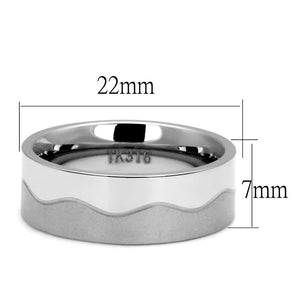 TK2918 High polished (no plating) Stainless Steel Ring with No Stone in No Stone
