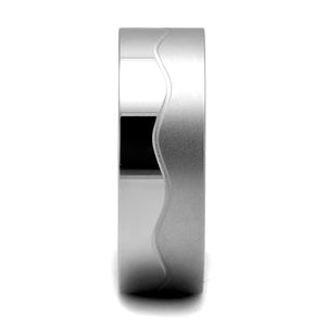 TK2918 High polished (no plating) Stainless Steel Ring with No Stone in No Stone