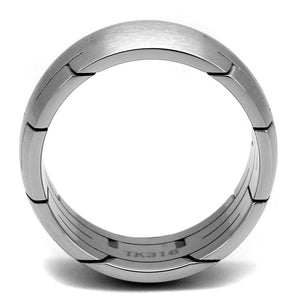 TK2920 High polished (no plating) Stainless Steel Ring with No Stone in No Stone