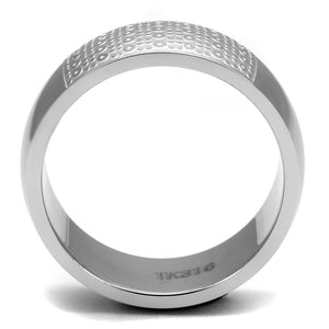 TK2945 High polished (no plating) Stainless Steel Ring with No Stone in No Stone
