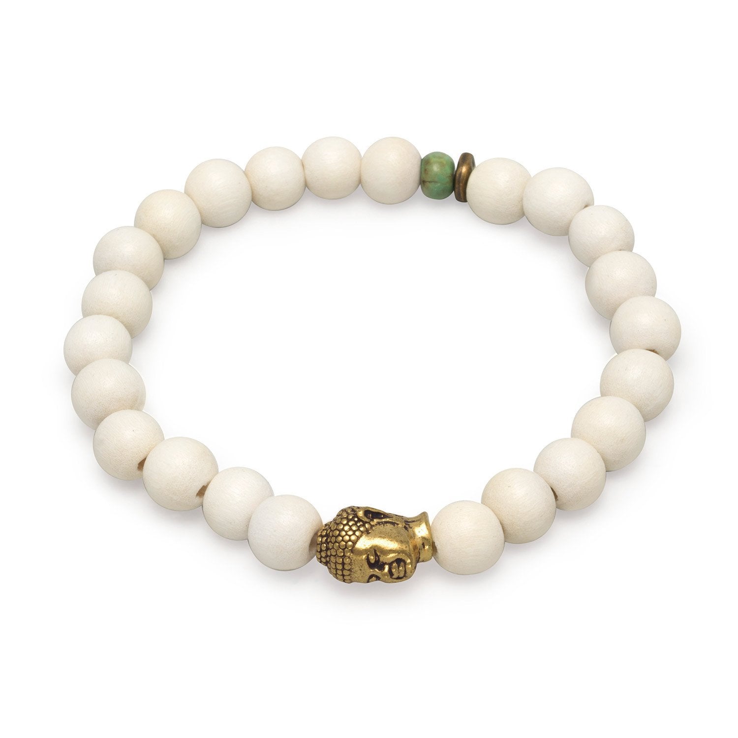 8" Fashion Stretch Bracelet with Buddha Bead - Joyeria Lady