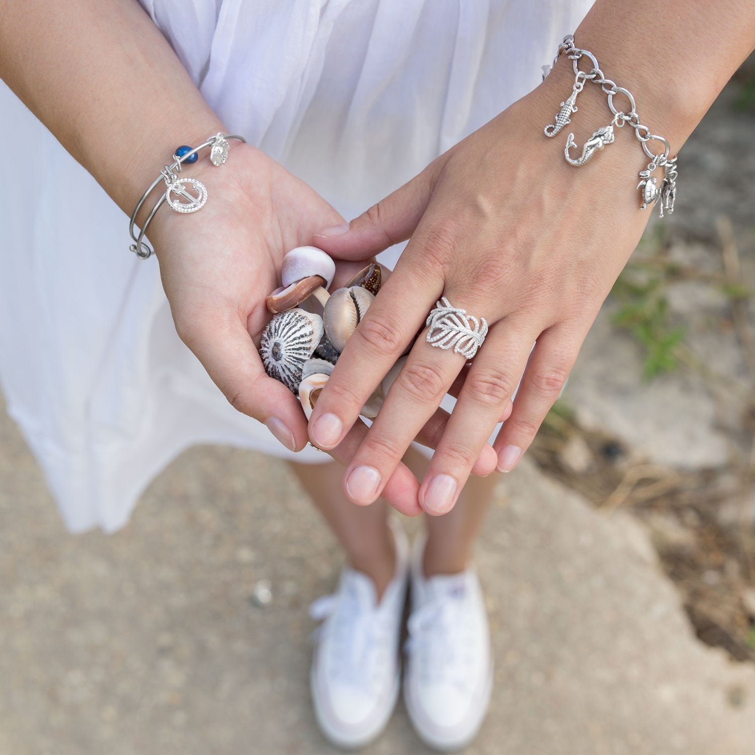 Oxidized Alligator Charm - Joyeria Lady