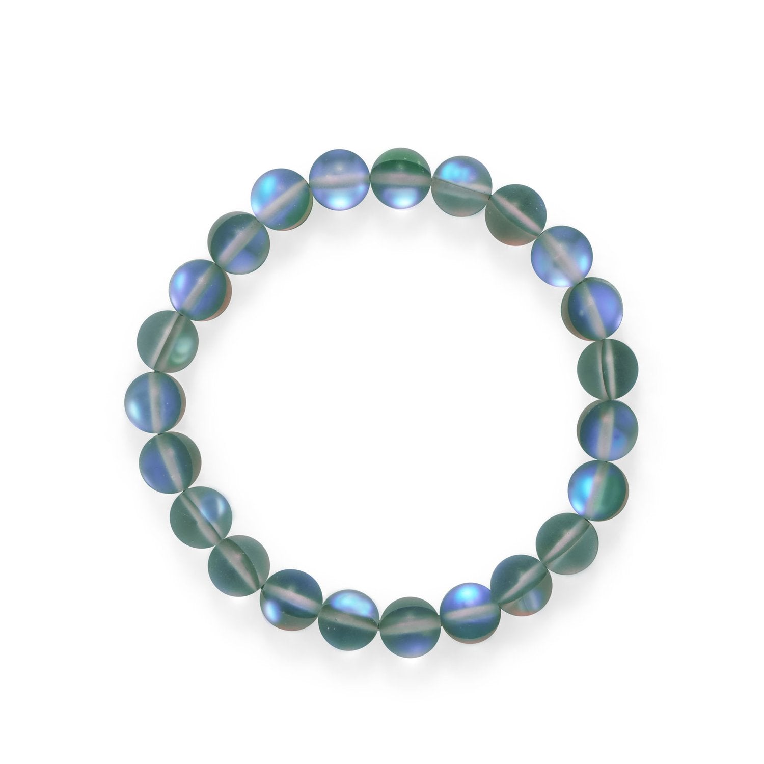 Mermaid At Heart! Grey Iridescent Stretch Bracelet - Joyeria Lady