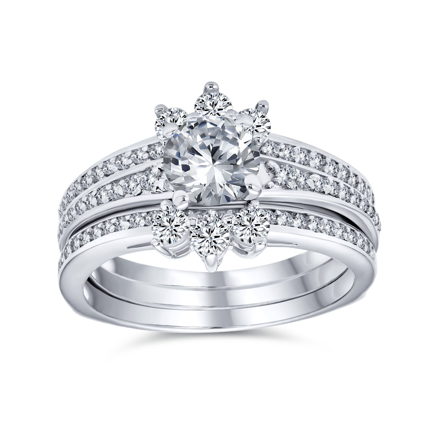 Princess Cut Men Diamond Ring Fashion Band 18k W Gold (3Ct. tw.)