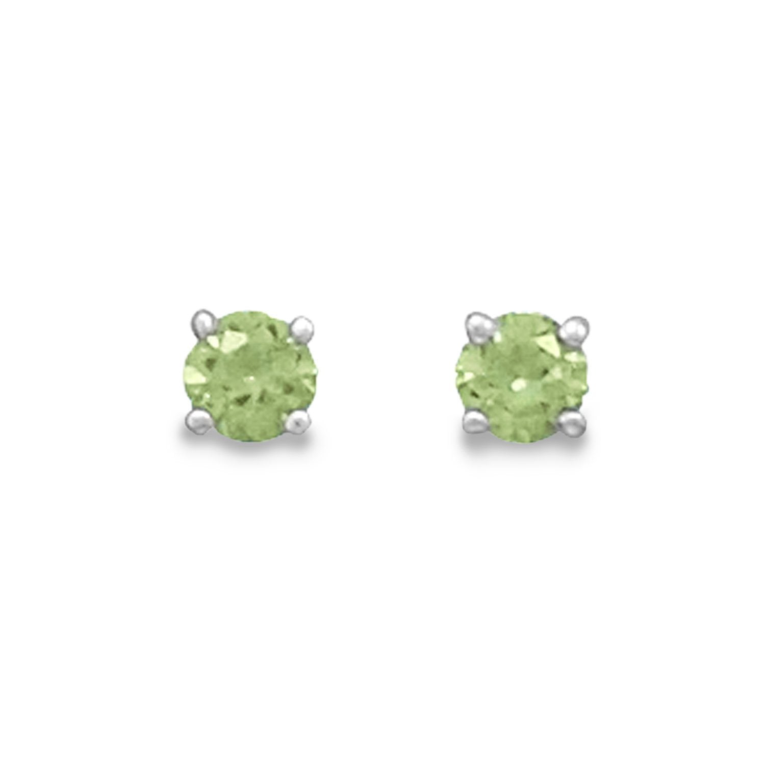 August Birthstone Stud Earrings - Joyeria Lady