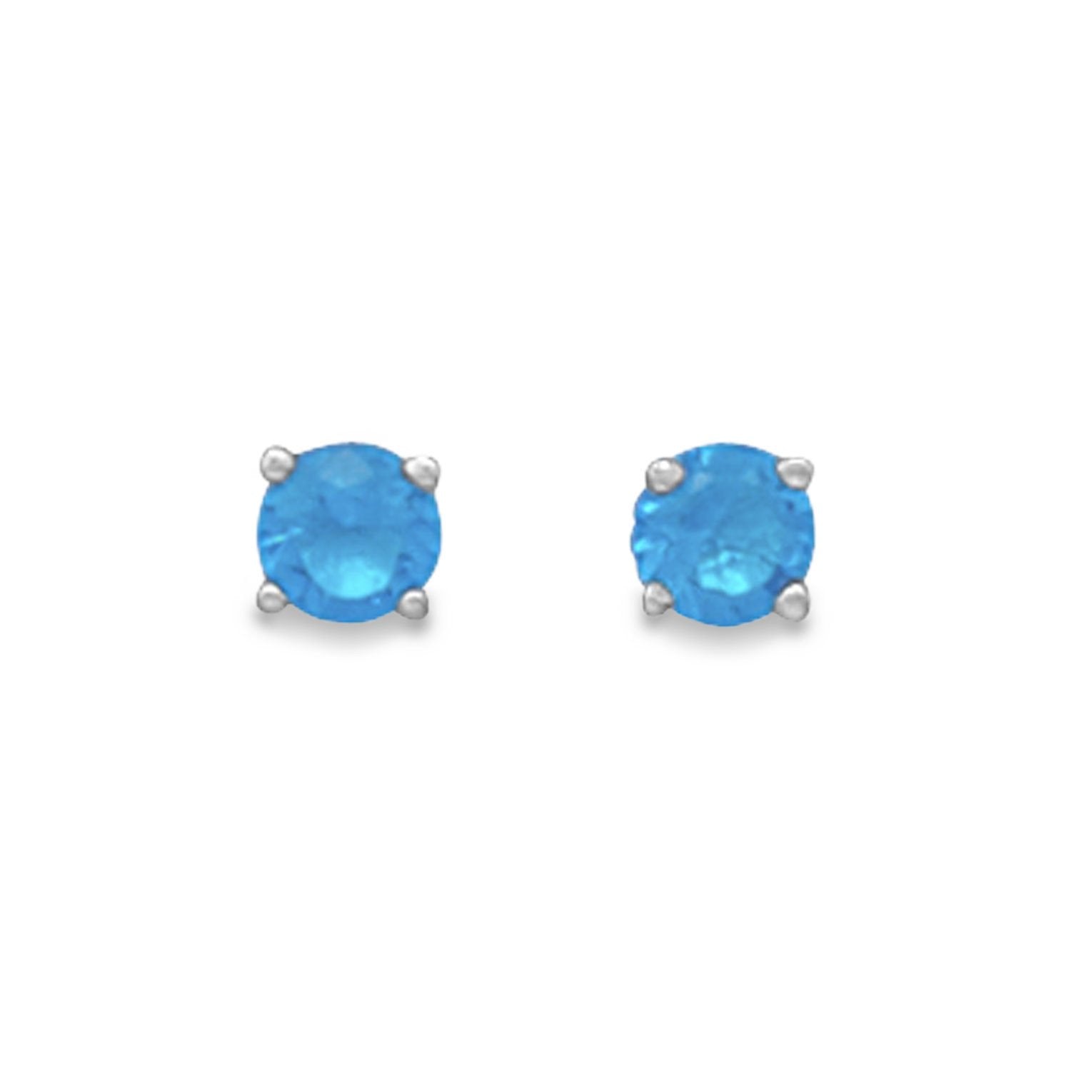December Birthstone Stud Earrings - Joyeria Lady