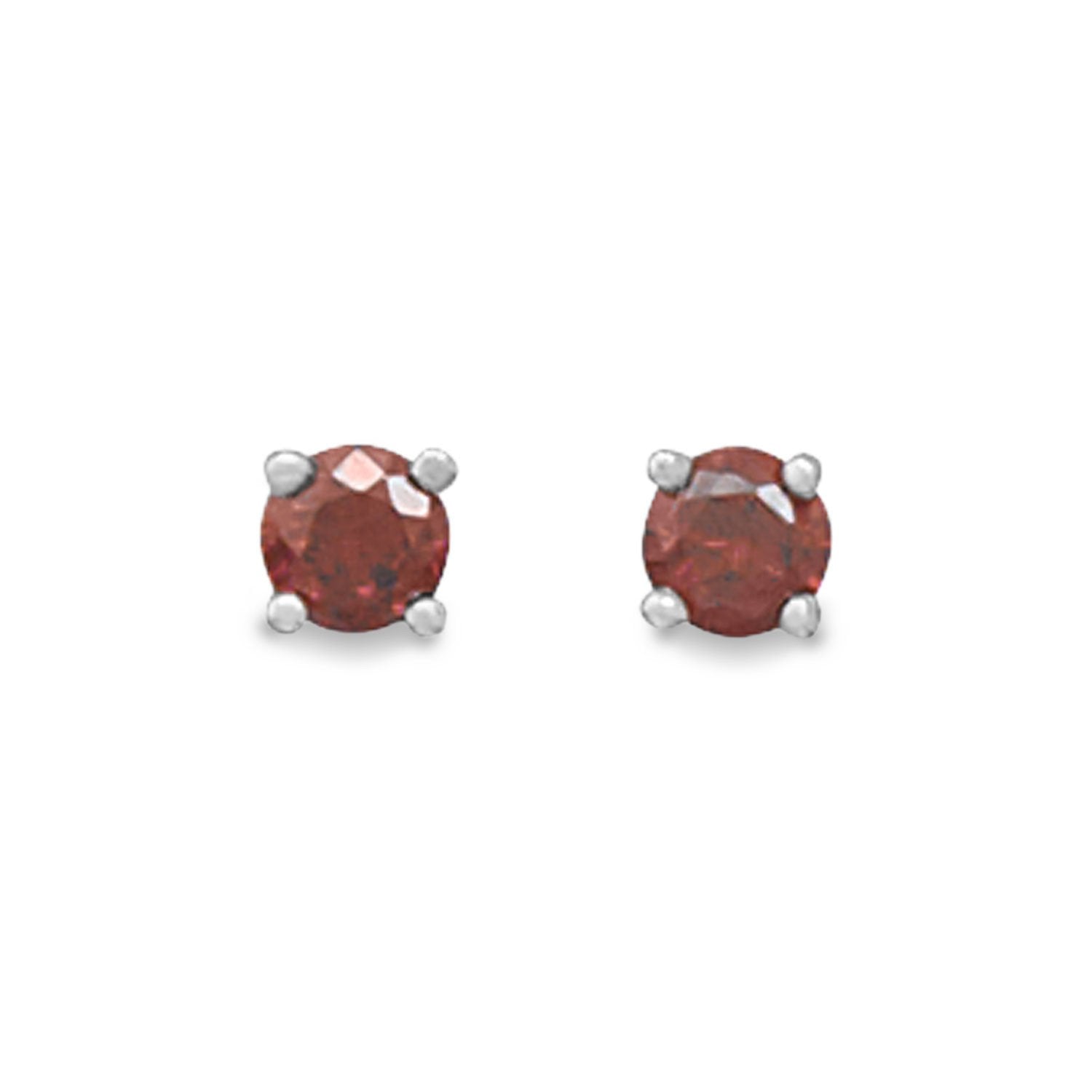 January Birthstone Stud Earrings - Joyeria Lady
